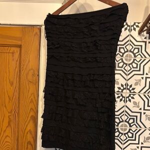 Express Black Ruffled Dress